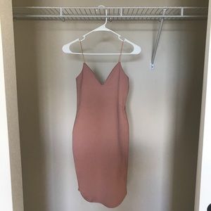Missguided pink midi dress